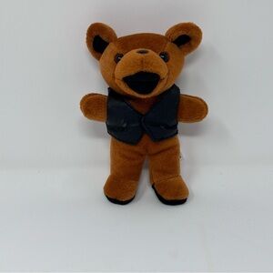 BLUES MAN Grateful Dead Liquid Blue Beanie Bear